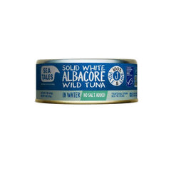 Front of fishtales albacore tuna can 