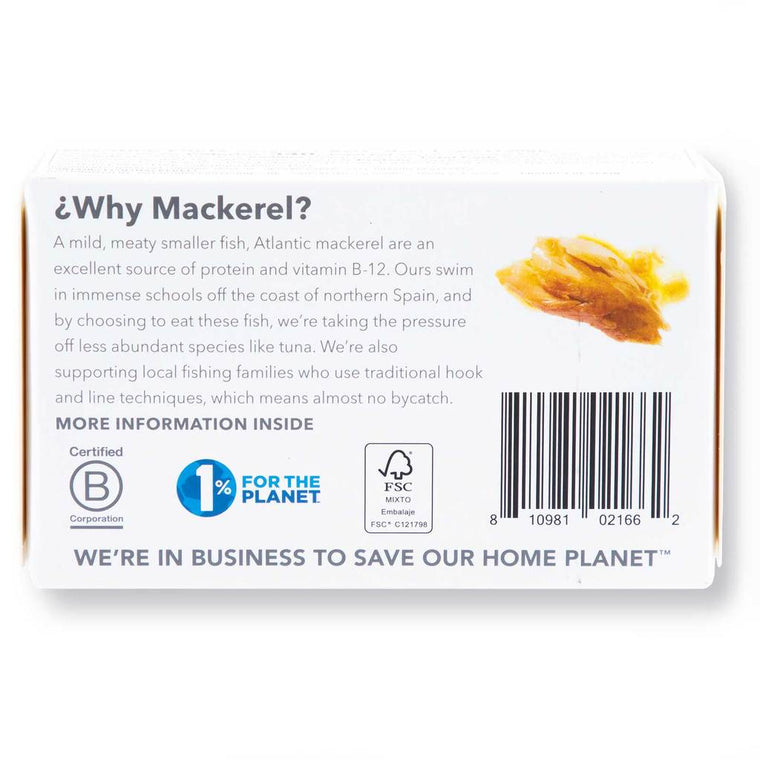 back of Pantagonia garlic mackerel box